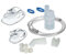 CURA FARMA CuraNeb - Kit Ricambio Universale per Aerosol a Pistone con Ampolla, Mascherina Adulti e Bambini, Tubo, Forcella, Boccheruola Compatibile con Nebula Aerosol Microlife, Dispositivo Medico CE