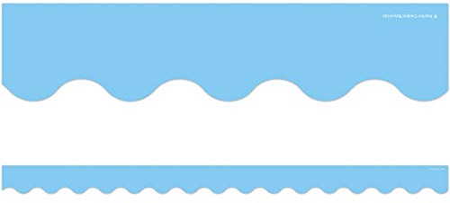 Teacher Created Resources Light Blue Scalloped Border Trim (TCR8776)