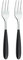 Grunwerg 2PAF650BK Yin & Yang Pastry Forks, Stainless Steel, Black