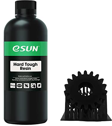 eSUN LCD UV 405nm ABS-Like 3D Drucker Schnelles Harz, Hartes Zähes Harz, Photopolymerharz für Photon LCD 3D Drucker, Flüssiges 3D Harz, 1000g Schwarz