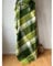 JOWOLLINA 100% Lammwolle Wolldecke Plaid Karo Schottenmuster Tartan (Multi Grün, 150x205 cm)