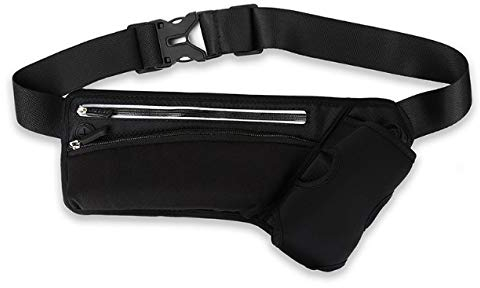 XLKJ Sac Banane Sport Running, Ceintures Porte-bidons Running Ajustable Sport Running Belt avec Compartiment pour Sports d'extérieur