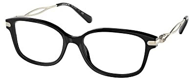 Coach HC 6172 5002 Black Plastic Square Eyeglasses 54mm
