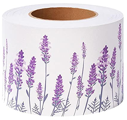 TapetenbordüRe Selbstklebende BordüRe Wand Wohnzimmer Tapeten Fliesenaufkleber Bad Dekoband Selbstklebend Lila Lavendel 10 X 500cm