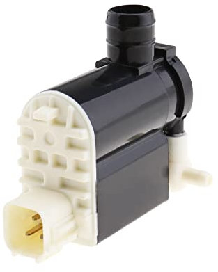 ECSiNG Pompe de Lave-glace de Véhicule 98510-2L100 Connecteur à 3 Broches Double Sortie Compatible avec Santa Fe Coupé Accent Kia Cee'D Soul