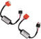 2 STÜCKE LED-Widerstand Keramikkopf H4 Lampentyp 35 W 12 V LED-Lampe Dekodierung Fehlerbeseitigung LED Anti-Flicker-Kabelbaum Canbus-Negativ-Wandler