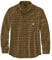 Carhartt Herren Workwear Relaxed Fit Midweight Flannel L/S Plaid Shirt, Oak Brown, XXL