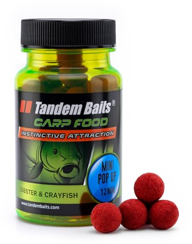 Tandem Baits Karpfen Futter Angelfutter Pop Ups Boilies Zig Rig Chod Rig Hakenköder Carp Food Perfection Mini Pop-Up 12 mm 30 g Hummer Und Krebs
