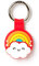 Legami - Porte-clés AirTag, 3,8 x 5 cm, en silicone et métal, Thème Rainbow, Personnalisez votre appareil, protège sans entraver le signal