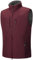 Outdoor Ventures Men's Softshell Gilets Windproof Lightweight Vest Outerwear with 7 Pockets, Warm Fleece-Lined Sleeveless Jacket for for Golf Running Hiking Dark red XL
