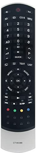 Remplacement de la télécommande CT-90388 Sub RM-L1178 Convient pour Toshiba Téléviseur LCD 46TL868N 46TL868G 46TL838G 46TL838F 46TL838 40TL868G 40TL838R 40TL838G 40RL838 32TL868 32TL838 32RL838G