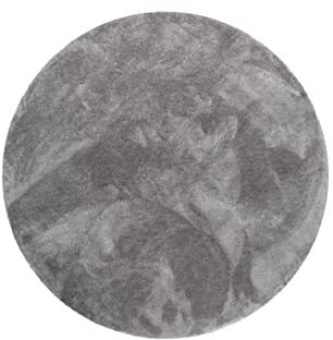 Wecon Home Kuschelig weicher Esprit Hochflor Teppich, bestens geeignet fürs Wohnzimmer, Schlafzimmer und Kinderzimmer RELAXX (200 cm rund, Taupe grau)