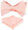 Alizeal Ensemble nœud papillon et carré de poche pour homme Motif cachemire floral, 055-Pêche, taille unique