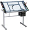 Abician Table à Dessin Inclinable avec 2 Tiroirs Bureau à Dessin Réglable en Hauteur avec Grand Plan de Travail Relevable 0°-60° Bureau pour Peintres/Architectes/Ingénieurs/Illustrateurs Noir