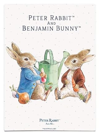 Fridge Magnet (65 x 90 mm) - Beatrix Potter - Peter Rabbit and Benjamin Bunny eating