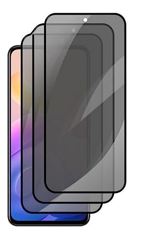3 Pièces Protection d'écran Anti-Espion pour vivo V21 5G, Privacy Protecteur d'écran Film en Verre Trempé pour vivo V21 5G - Dureté 9H, Anti-Rayures, Sans Bulles