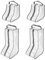 PATIKIL Boots Storage Bags, 4 Pack Waterproof Tall/Short Boot Carry Bag Boots Organizer Protector Bag for Travel Daily Use, Gray