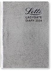 Letts Ladydate Silver 2024 Terminplaner – Mini-Tasche, zwei Tage pro Seite