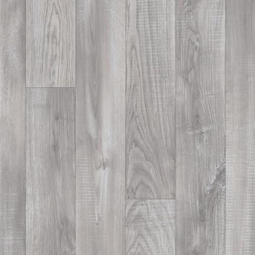 Vinylflooring UK Grey Wood Effect Anti-Slip Vinyl Flooring Roll For Living Room, Kitchen, 2.8mm Cushion Backed Vinyl Sheet, Waterproof Lino Flooring-1m(3'3) X 2m(6'6)-2m²