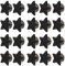 Remache en Forma de Estrella Botón de Perno Pentagrama Estrellas Accesorios Bolsas Decoración Remaches Zapatos Ropa 20 Piezas Collares Diy Remache Leathercraft Remaches (negro