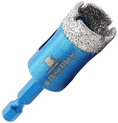 BRSCHNITT Foret diamanté de 12,7 cm avec queue hexagonale de 20 mm pour porcelaine, carrelage, pierre, granit, marbre