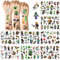 Tattoo für Kinder, 8 Blätter Temporäre Kindertattoos Aufkleber, 180+ Stile Tattoos Sticker Set für Mädchen Jungen, Geburtstagsgeschenke Kindergeburtstag Mitgebsel Festival Party Deko