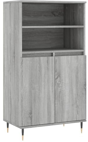 vidaXL Highboard Grau Sonoma 60x36x110 cm Holzwerkstoff