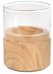 10x Kerzenhalter Neat 77 x Ø 60 mm Natürlich