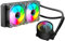 Liquid Freezer 240 360 A-RGB - Water Cooling PC, CPU Temperature Display Perspective Mirror Water Cooler, Compatible Intel & AMD Platforms, Efficient Mute Cooling Pump, Fan: 800-1800 RPM (240 Black)