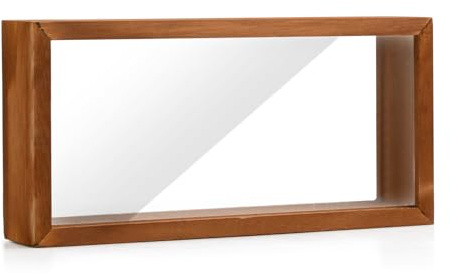 3D Bilderrahmen zum Befüllen Objektrahmen 25.8x12.6x5.5 cm Bilderrahmen Tief zum Befüllen Holzrahmen Bilder Rahmen 3D Rahmen für Getrocknete Blumen und Kunstgewerbliche Auslagen (Braun)