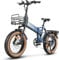 SAMEBIKE 20 Zoll E Bike Elektrofahrrad Fat Tire E-Fahrrad klapprad 48V10/15Ah Akku,Off-Road Mountainbike,Cruise-Modus kann eingestellt Werden,City EBike Herren Damen (blau)