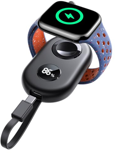 JOYROOM 2500 mAh Power Bank para Apple Watch con Cable USB C, [Pantalla LED] Cargador Apple Watch Portatil Compatible con iWatch 10/9/8/7/6/SE/5/4/3/2/1/Nike/Ultra/Ultra 2