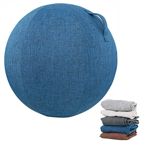 Dsongo Übungsballbezug 55/65/75 cm Yoga Ball Hülle Mit Griff, Gymnastikball Bezug Für Sitzball Fitnessstudio Training Balance Ball Abdeckung, HüLle füR Gymnastikball alance