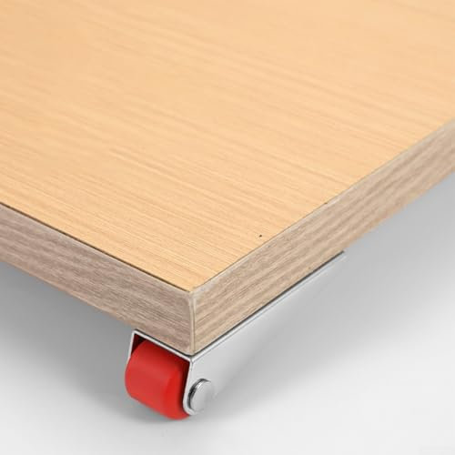 Ruedas giratorias resistentes con estabilidad mejorada, para puertas correderas y poleas verticales (4 piezas negras)