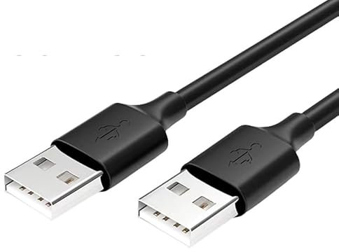 TECHZOCO Cable USB 2.0 Super Speed, Cable USB Macho Macho, USB 2.0, Velocidad hasta 480 Mbps, Apto para Ordenador, TV Box, HDD Externo, Base de Ventilación, Hub USB, Raspberry Pi, Negro, 5 Metros