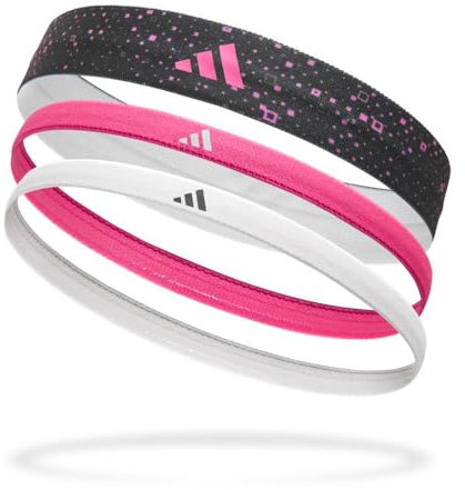 adidas Hairbands (Graphic) - Lucid Pink, White, Black
