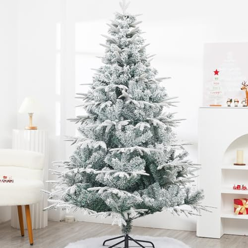 Cityjoy Albero di Natale artificiale da 2,8 m, con 1100 punte di rami, base pieghevole e cerniere in metallo, per casa, ufficio e feste, decorazione esterna