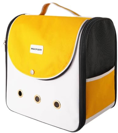 Kuntesetty Katzen Rucksack, Haustier Rucksack, Passend für bis zu 20 Kg, Innovative, Leicht zu Reinigende Hundetrage, Atmungsaktiv, für Tiere, Flugzeuge, Autos,
