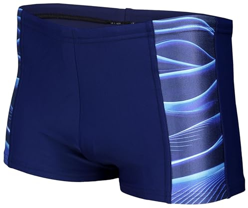 Aquarti Herren Badehose Kurz | Sportlich Streifen