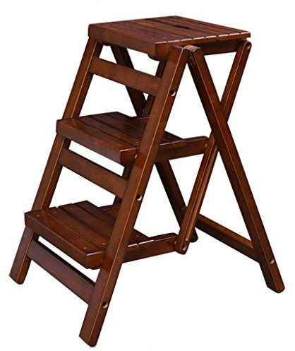 XXLNBJKA Taburete de Madera Plegable con Escalera, Banco, Asiento Multiusos. Banco de Silla