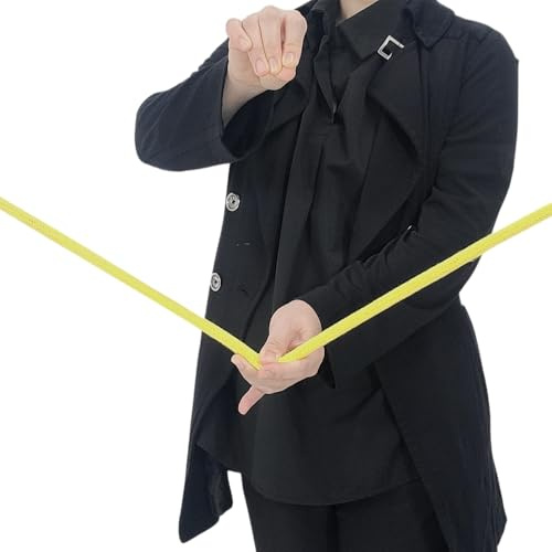 JL Corp. Stehseil Gelb Zaubertrick Seil Zaubertricks Steifes Seil Flexible Komödie Bühne Nahaufnahme Trick Illusion Gimmick Requisiten für Comedy Bühne Anfänger