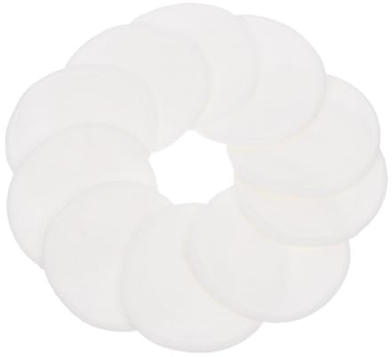 TOYANDONA Wiederverwendbare Waschbare Baumwoll Wattepads 8cm 10 Stück Sanfte Gesichtsreinigung und Make Up Entferner für Empfindliche Haut Praktische Reinigungspads für Unterwegs