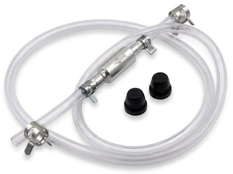 VEOIRXU Bremse Entlüften Schlauch Bremsschlauch Entlüftungsschlauch mit Einwegventil Kupplung Blutschlauch Werkzeug Kit EBrake Bleeder Hose für Brems für Motorrad und PKW Bremsflüssigkeitswechselgerät