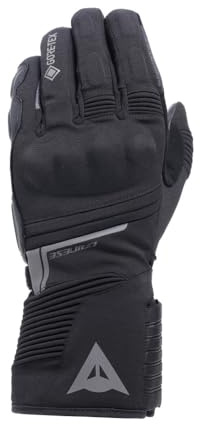 Dainese Funes Gore-Tex Gloves + Gore Grip Technology, Motorradhandschuhe für den Winter, gepolstert, rutschfest, mit Knöchelschutz, Touchscreen, für Herren, Schwarz, XS