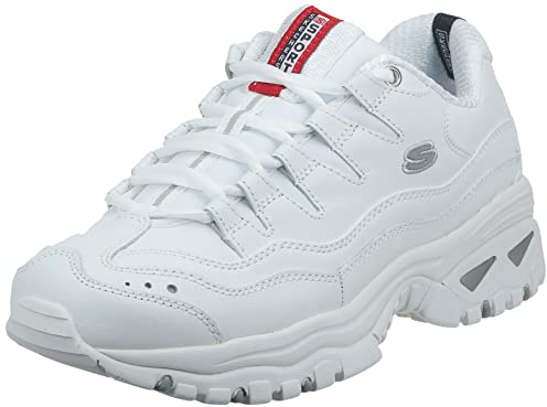 Skechers Damen Sport - Energy Sneaker, White Smooth Leather Millennium Trim L, 37 EU