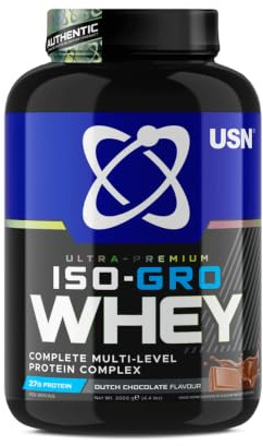 USN Iso-Gro Whey (2000g) Dutch Chocolate - Eiweiße - Protein-Mischung