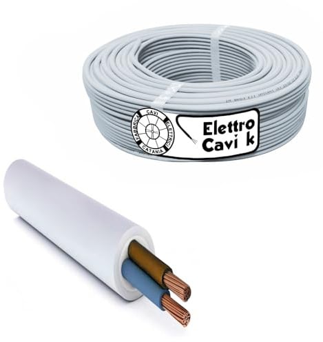 ELETTROCAVI K - CAVO ELETTRICO FG16OR16 2x2,5 mm² IN DOPPIA GUAINA PER USO ESTERNO E INTERNO BIPOLARE 2 POLI CPR 0,6/1 kV IEMMEQU PROFESSIONALE MADE IN ITALY 10 METRI
