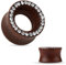 Tapsi´s Coolbodyart® Flesh Tunnel Rosen Holz Organisch Kristall 10mm