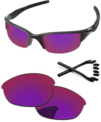 PapaViva Replacement Lenses for Oakley Half Jacket 2.0 OO9144 62mm Sunglass Midnight Sun Polarized
