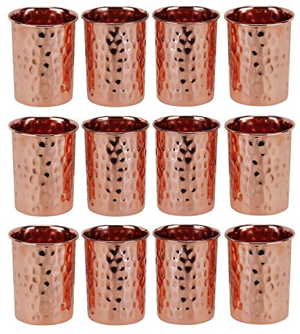 Zap Impex Bicchieri in rame martellato Moscow Mule (set da 12)